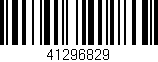 Código de barras (EAN, GTIN, SKU, ISBN): '41296829'