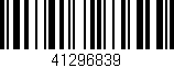Código de barras (EAN, GTIN, SKU, ISBN): '41296839'