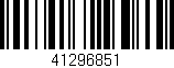 Código de barras (EAN, GTIN, SKU, ISBN): '41296851'