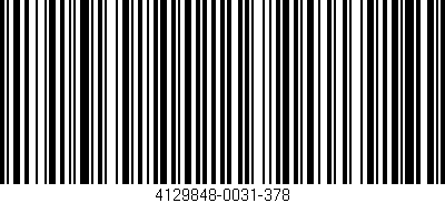 Código de barras (EAN, GTIN, SKU, ISBN): '4129848-0031-378'