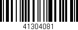Código de barras (EAN, GTIN, SKU, ISBN): '41304081'