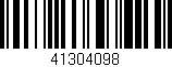 Código de barras (EAN, GTIN, SKU, ISBN): '41304098'