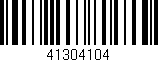 Código de barras (EAN, GTIN, SKU, ISBN): '41304104'