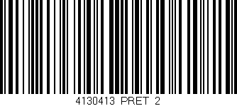 Código de barras (EAN, GTIN, SKU, ISBN): '4130413/PRET_2'