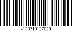 Código de barras (EAN, GTIN, SKU, ISBN): '4130710127028'