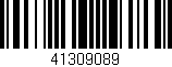 Código de barras (EAN, GTIN, SKU, ISBN): '41309089'