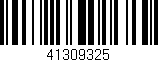 Código de barras (EAN, GTIN, SKU, ISBN): '41309325'