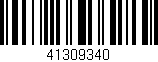 Código de barras (EAN, GTIN, SKU, ISBN): '41309340'