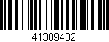 Código de barras (EAN, GTIN, SKU, ISBN): '41309402'