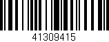 Código de barras (EAN, GTIN, SKU, ISBN): '41309415'