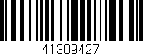 Código de barras (EAN, GTIN, SKU, ISBN): '41309427'