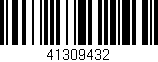 Código de barras (EAN, GTIN, SKU, ISBN): '41309432'