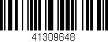 Código de barras (EAN, GTIN, SKU, ISBN): '41309648'