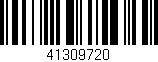 Código de barras (EAN, GTIN, SKU, ISBN): '41309720'