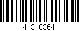 Código de barras (EAN, GTIN, SKU, ISBN): '41310364'