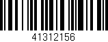 Código de barras (EAN, GTIN, SKU, ISBN): '41312156'