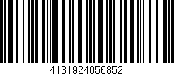 Código de barras (EAN, GTIN, SKU, ISBN): '4131924056852'