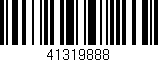 Código de barras (EAN, GTIN, SKU, ISBN): '41319888'