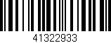 Código de barras (EAN, GTIN, SKU, ISBN): '41322933'