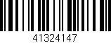 Código de barras (EAN, GTIN, SKU, ISBN): '41324147'