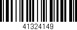 Código de barras (EAN, GTIN, SKU, ISBN): '41324149'