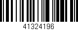 Código de barras (EAN, GTIN, SKU, ISBN): '41324196'