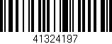 Código de barras (EAN, GTIN, SKU, ISBN): '41324197'