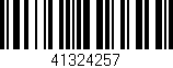 Código de barras (EAN, GTIN, SKU, ISBN): '41324257'