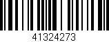 Código de barras (EAN, GTIN, SKU, ISBN): '41324273'