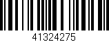 Código de barras (EAN, GTIN, SKU, ISBN): '41324275'
