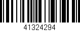 Código de barras (EAN, GTIN, SKU, ISBN): '41324294'