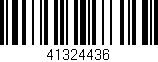 Código de barras (EAN, GTIN, SKU, ISBN): '41324436'
