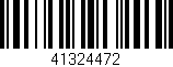Código de barras (EAN, GTIN, SKU, ISBN): '41324472'