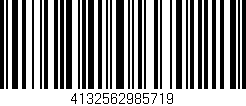 Código de barras (EAN, GTIN, SKU, ISBN): '4132562985719'