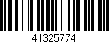 Código de barras (EAN, GTIN, SKU, ISBN): '41325774'