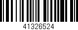 Código de barras (EAN, GTIN, SKU, ISBN): '41326524'