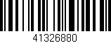 Código de barras (EAN, GTIN, SKU, ISBN): '41326880'