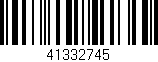 Código de barras (EAN, GTIN, SKU, ISBN): '41332745'