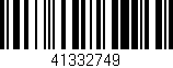 Código de barras (EAN, GTIN, SKU, ISBN): '41332749'
