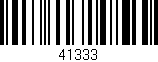 Código de barras (EAN, GTIN, SKU, ISBN): '41333'