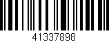 Código de barras (EAN, GTIN, SKU, ISBN): '41337898'