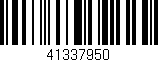 Código de barras (EAN, GTIN, SKU, ISBN): '41337950'