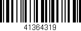Código de barras (EAN, GTIN, SKU, ISBN): '41364319'