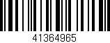 Código de barras (EAN, GTIN, SKU, ISBN): '41364965'