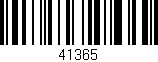 Código de barras (EAN, GTIN, SKU, ISBN): '41365'