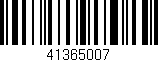 Código de barras (EAN, GTIN, SKU, ISBN): '41365007'