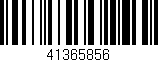 Código de barras (EAN, GTIN, SKU, ISBN): '41365856'