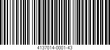 Código de barras (EAN, GTIN, SKU, ISBN): '4137014-0001-43'