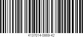 Código de barras (EAN, GTIN, SKU, ISBN): '4137014-0869-42'