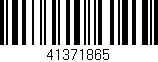 Código de barras (EAN, GTIN, SKU, ISBN): '41371865'